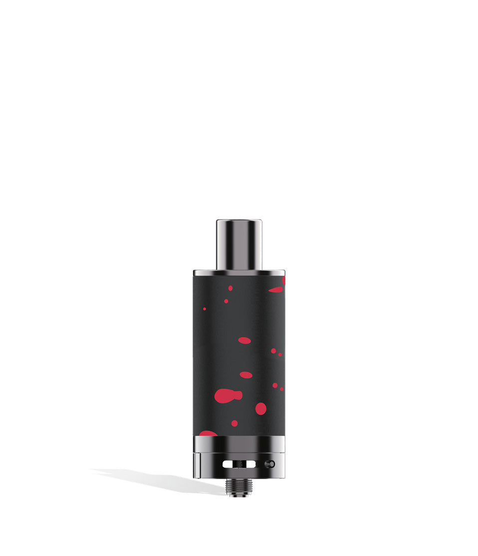 Black Red Spatter Wulf Mods Evolve Plus XL Duo Dry Atomizer on white background