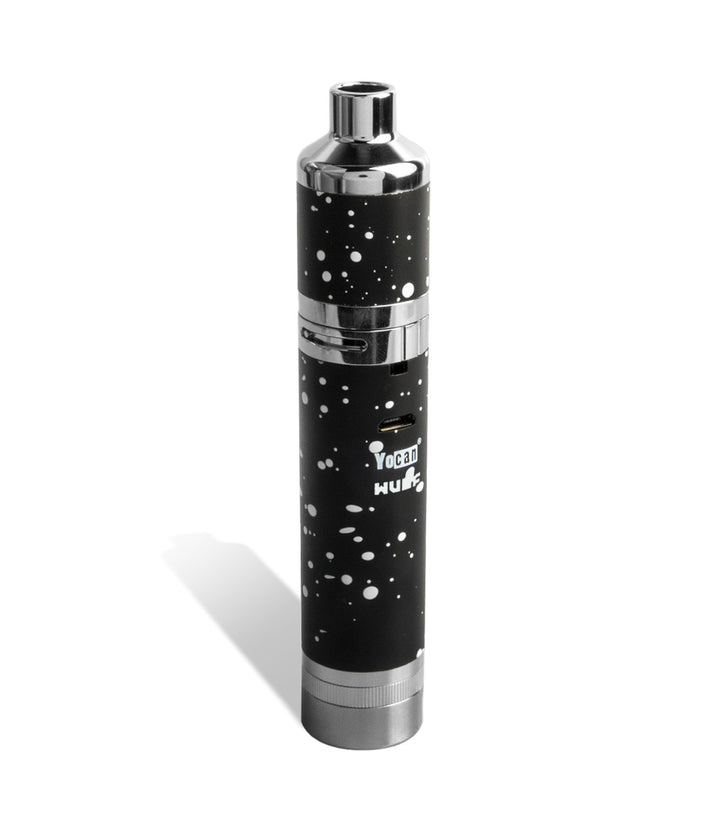 Black White Spatter back view Wulf Mods Evolve Plus XL Concentrate Vaporizer on white background