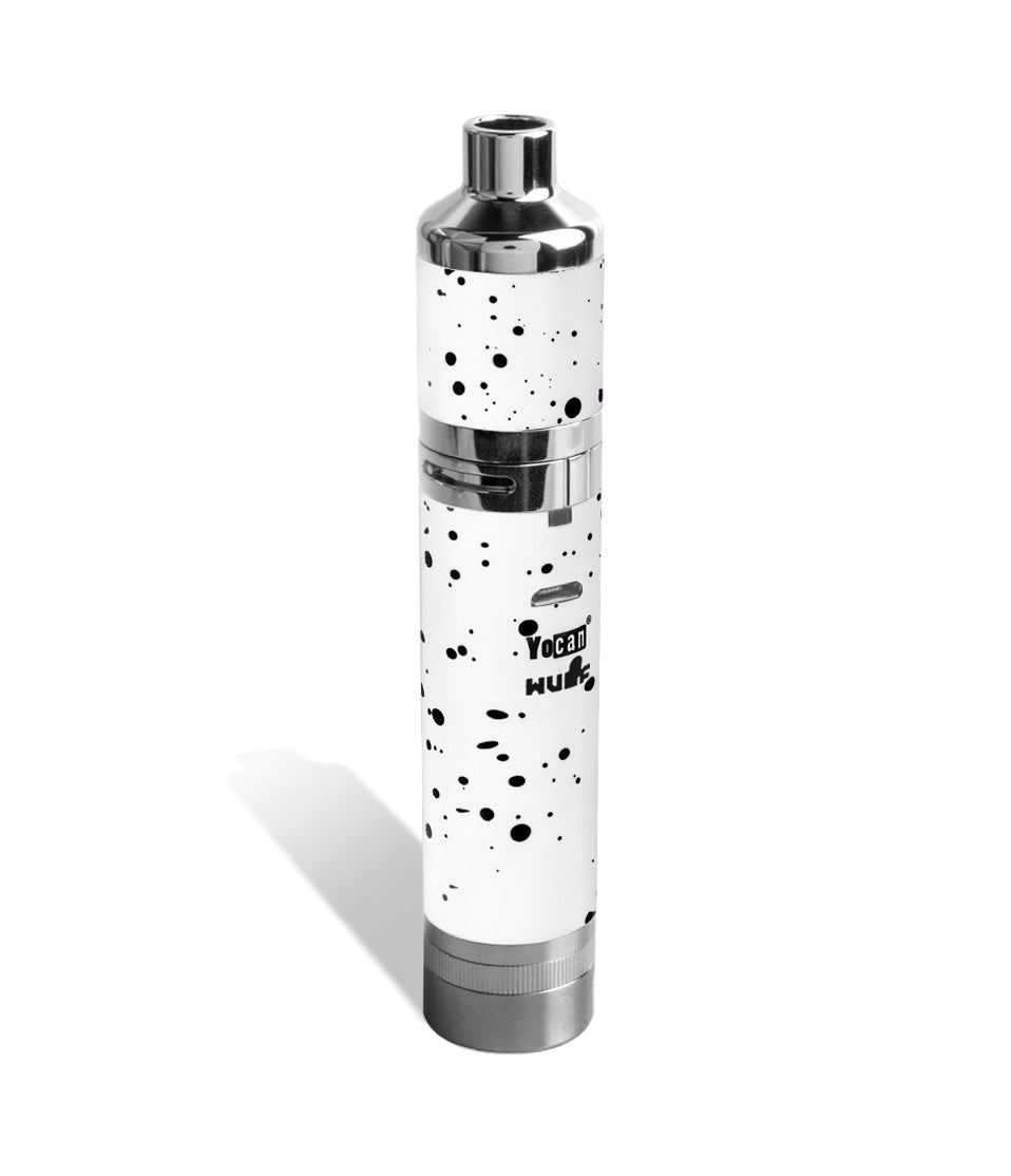 White Black Spatter back view Wulf Mods Evolve Plus XL Concentrate Vaporizer on white background