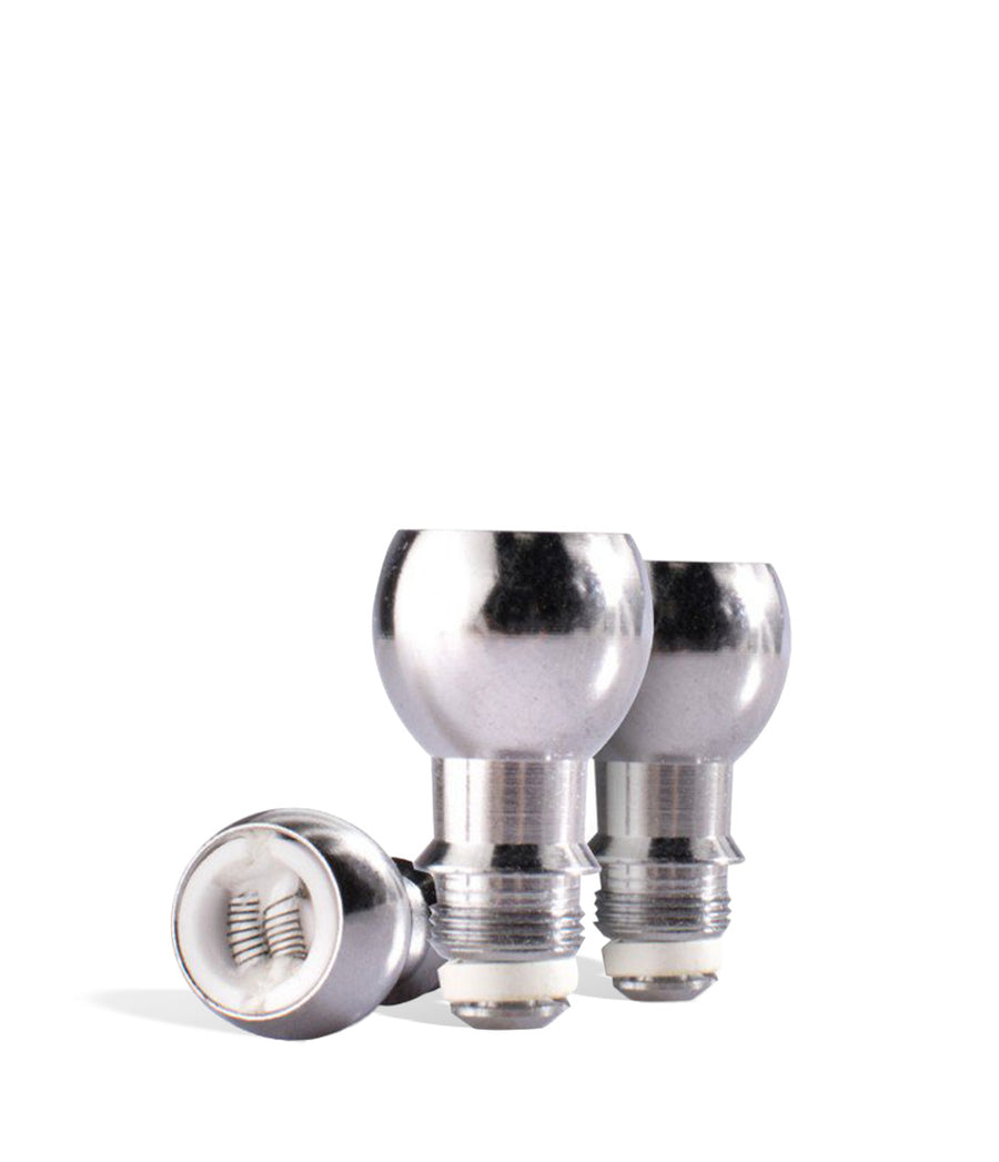 Wulf Mods Dual Coil Replacement Atomizers 3pk on white background