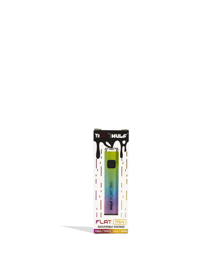 Full Color packaging Wulf Mods Flat Mini Cartridge Battery on white background