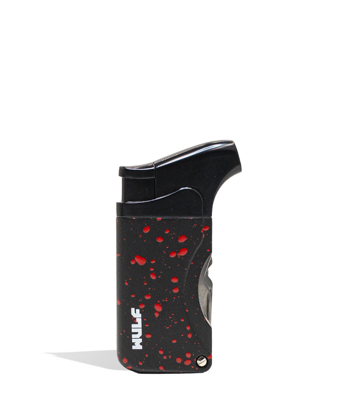 Black Red Spatter Wulf Mods Omni Dab Tool Torch Front View on White Background