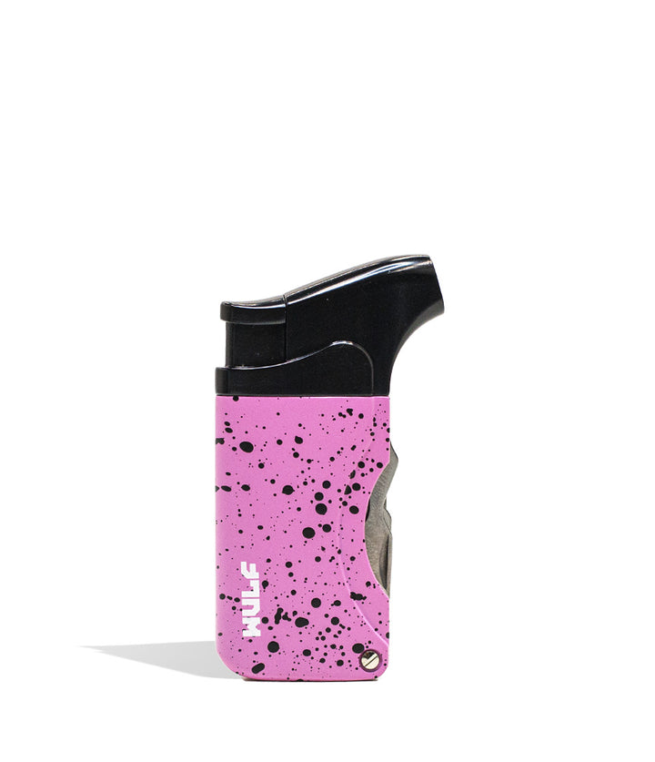 Pink Black Spatter Wulf Mods Omni Dab Tool Torch Front View on White Background