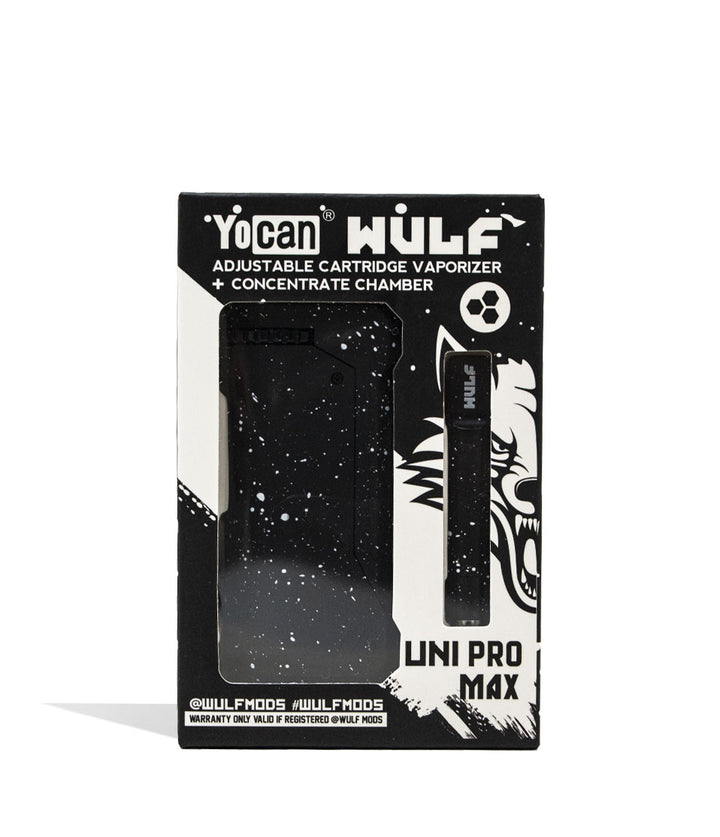 Black White Spatter packaging Wulf Mods UNI Pro Max Concentrate Kit on white background