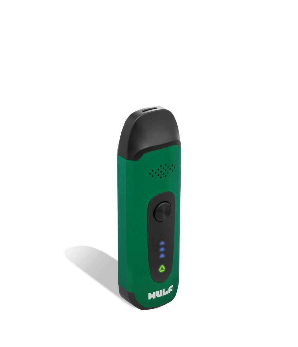 Green above view Wulf Mods Next Vaporizer on white background