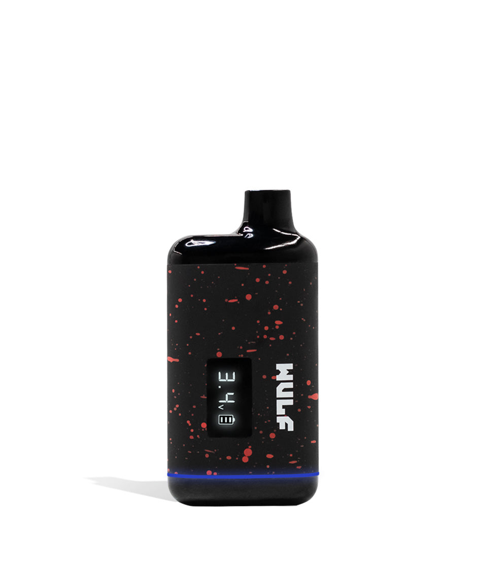 Black-Red Spatter Wulf Recon Cartridge Vaporizer on white background