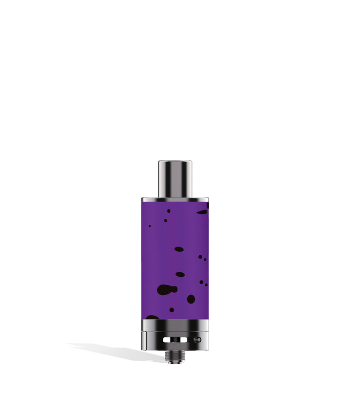 Purple Black Spatter Wulf Mods Evolve Plus XL Duo Dry Atomizer on White Background